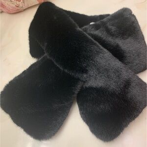 A New Day Black Faux Fur Neck Stole